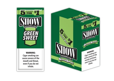 SHOW 5F$1 GREEN SWEET 15/5PK - 955243