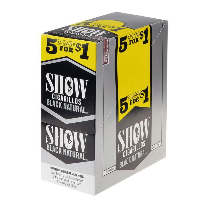 SHOW 5F$1 BA BLK NATURAL15/5PK