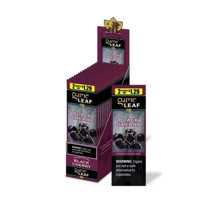 GAME CIG 2/15PK 2/$1.29 LEAF BLACK CHERRY