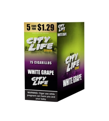 CITYLIFE 5/$1.29 WHITE GRAPE 15/5PK