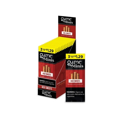 GAME CIG 2/15PK 3/$1.29 MINI RED