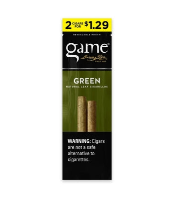 GAME CIG 2/30PK 2/$1.29 GREEN