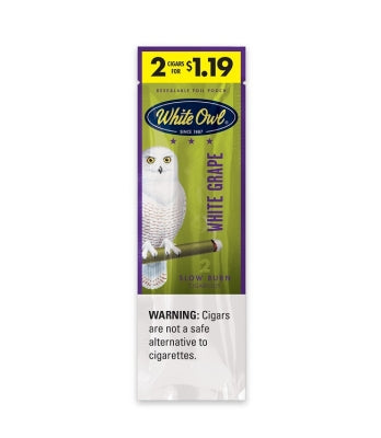 WHITE OWL CIG 2/30PK 2/$1.19 WHITE GRAPE