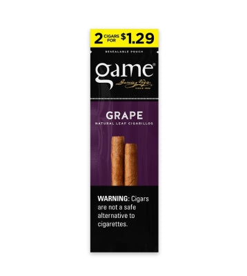 GAME CIG 2/30PK 2/$1.29 GRAPE
