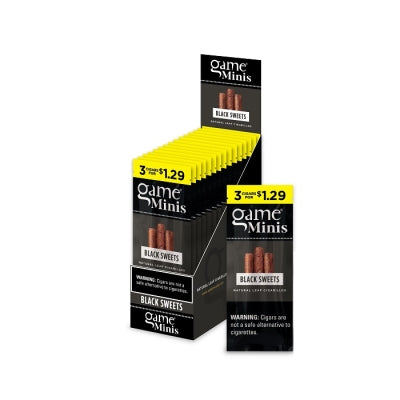GAME CIG 2/15PK 3/$1.29 MINI BLACK SWEET