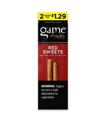 GAME CIG 2/30PK 2/$1.29 RED SWEET