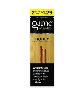 GAME CIG 2/30PK 2/$1.29 HONEY