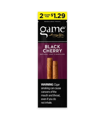 GAME CIG 2/30PK 2/$1.29 BLACK CHERRY