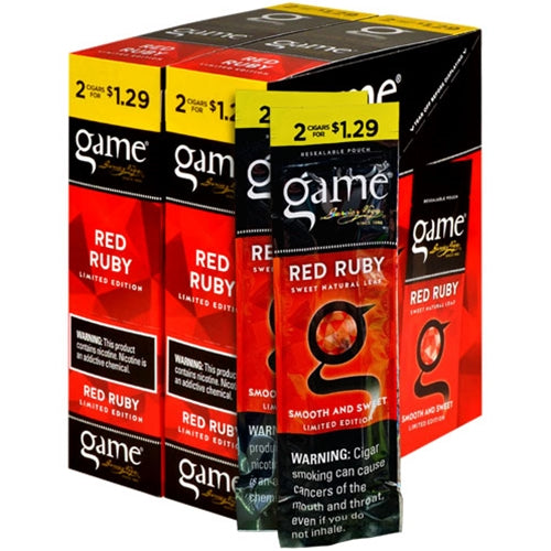 GAME CIG 2/30PK 2/$1.29 RUBY RED