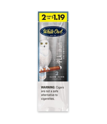WHITE OWL CIG 2/30PK 2/$1.19 PLATINUM