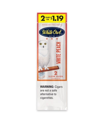 WHITE OWL CIG 2/30PK 2/$1.19 WHITE PEACH