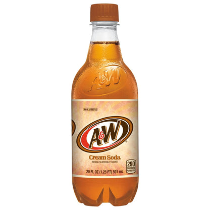 A&W CREAM SODA BOTTLE 20Z/24CT- 664518