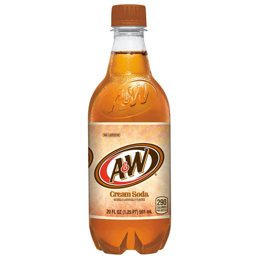 A&W CREAM SODA BOTTLE 20Z/24CT- 664518