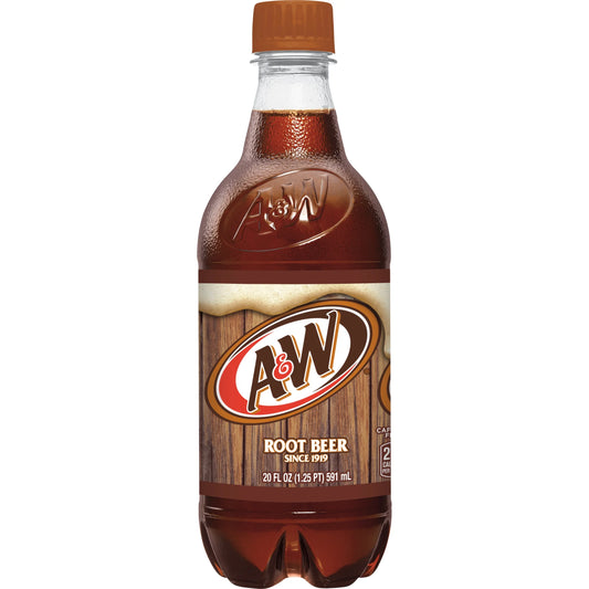 A&W ROOT BEER BOTTLE 20Z/24CT* - 664519