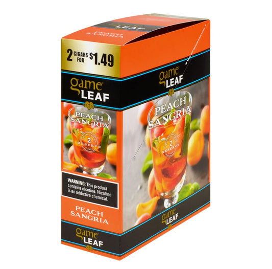 GAME CIG 2/15PK 2/$1.49 LEAF PEACH SANGRIA