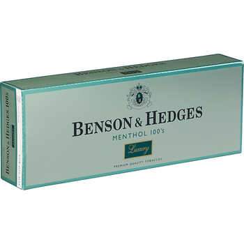 B&H LUXURY 100 MENTHOL BOX