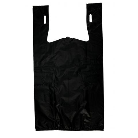 BAG 8X4X16 SMALL BLACK* - T-SHIRT BAG  1000CT