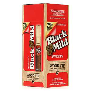 BLACK & MILD $0.79 SWT WT 25CT